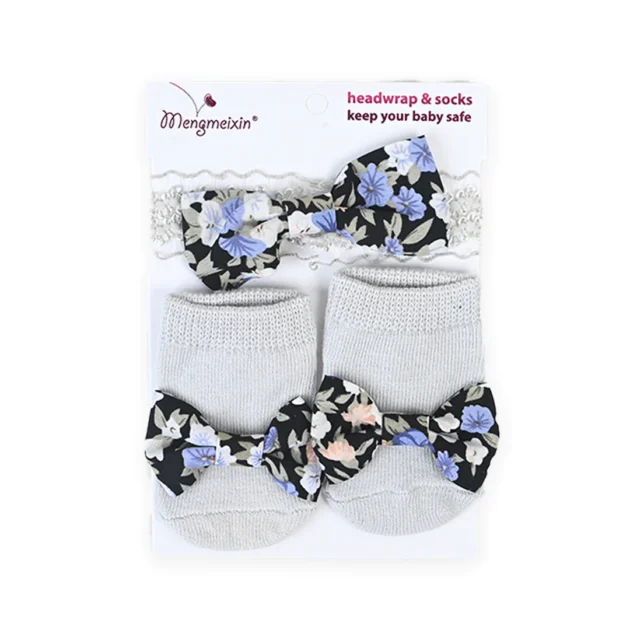 2 Piece Socks And Band Set Grey