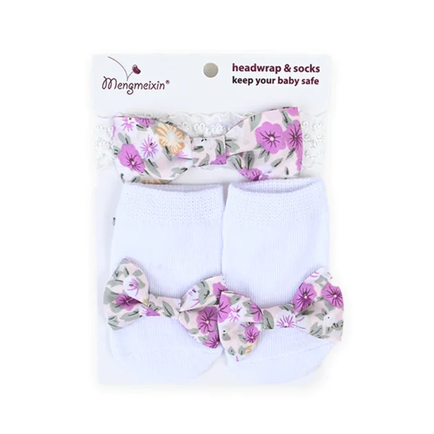 2 Piece Socks And Band Set white