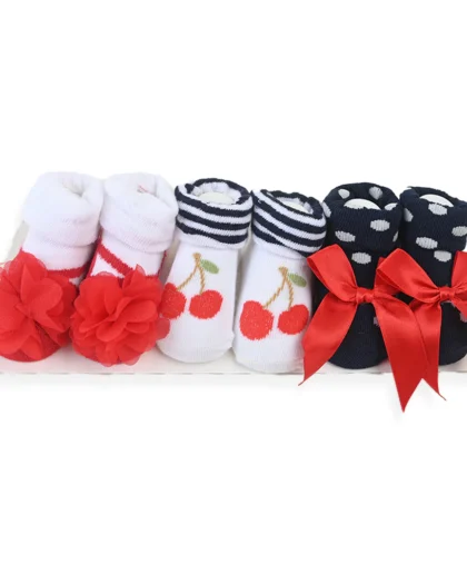 Cherry Socks Pack of 3