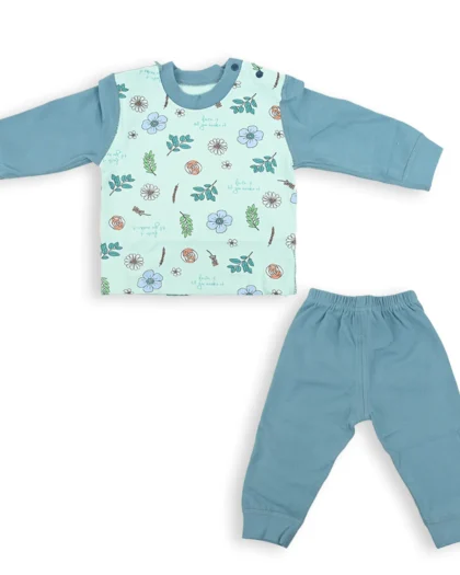 Flower World Fleece Pajama Shirt