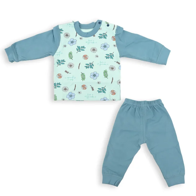 Flower World Fleece Pajama Shirt