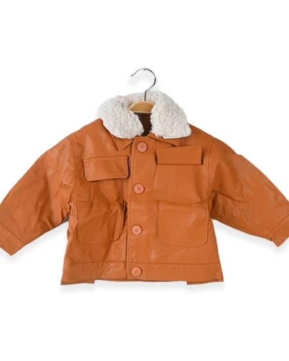 Fur Colar Leather Jacket