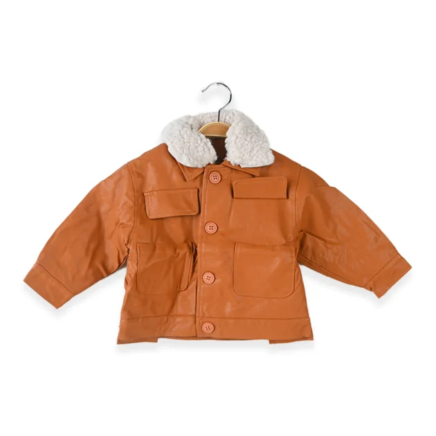 Fur Colar Leather Jacket