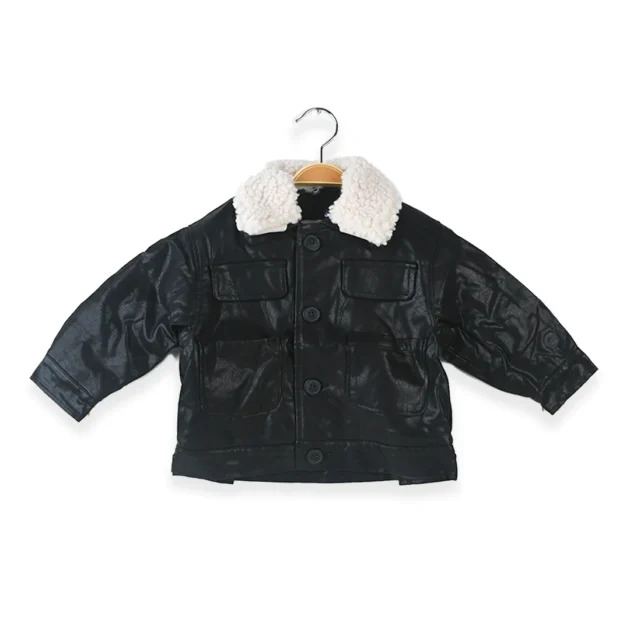 Fur Colar Leather Jacket
