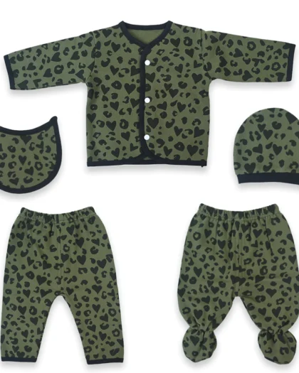 Green Heart 5 Piece Starter Set Fleece