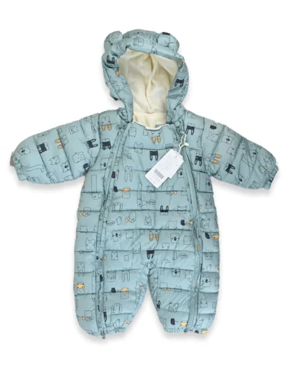 Hooded Bunny Kingdom Quilted Fleece Romper (Premium)