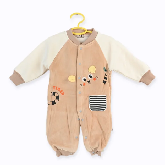 Naughty Mice Romper Brown