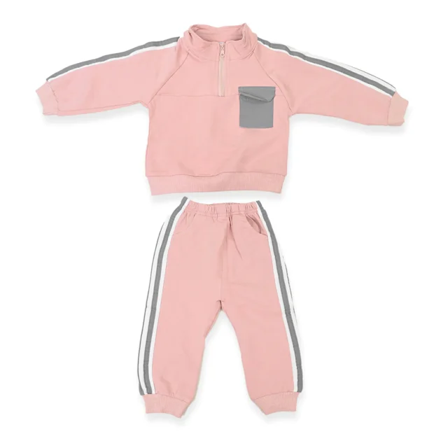 Pink Stripe Track Suit