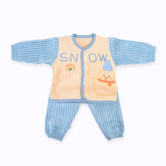 Snow Man Shirt & Pajama Set Blue