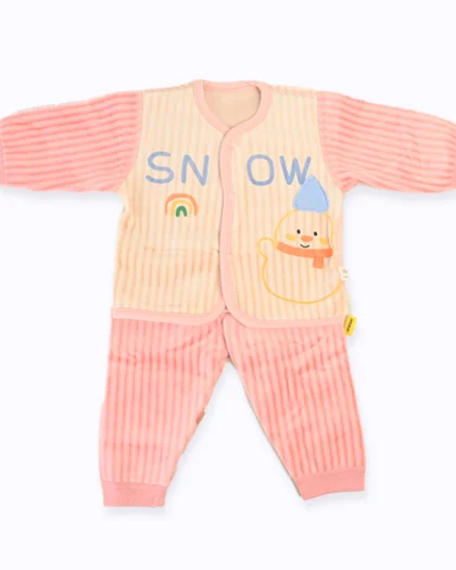 Snow Man Shirt & Pajama Set PINK