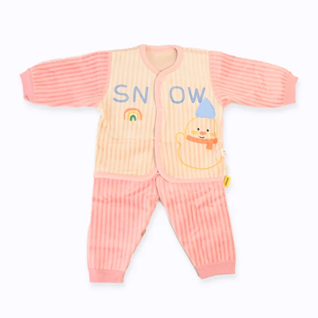 Snow Man Shirt & Pajama Set PINK