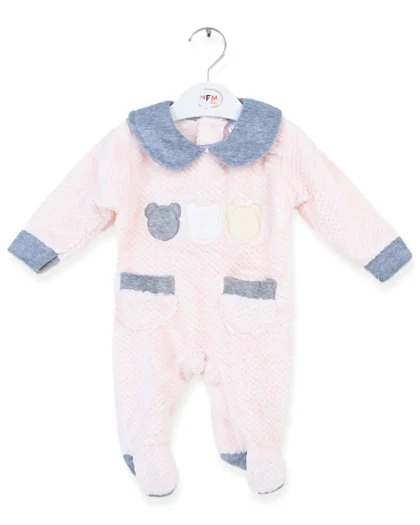 Three Bears Fleece Romper