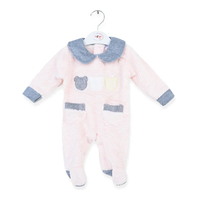 Three Bears Fleece Romper
