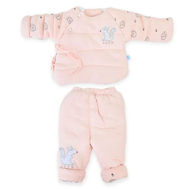 Tiny Squirrel Quilted Pajama Shirt