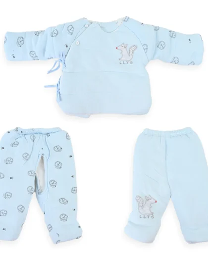 Tiny Squirrel Quilted Pajama Shirt