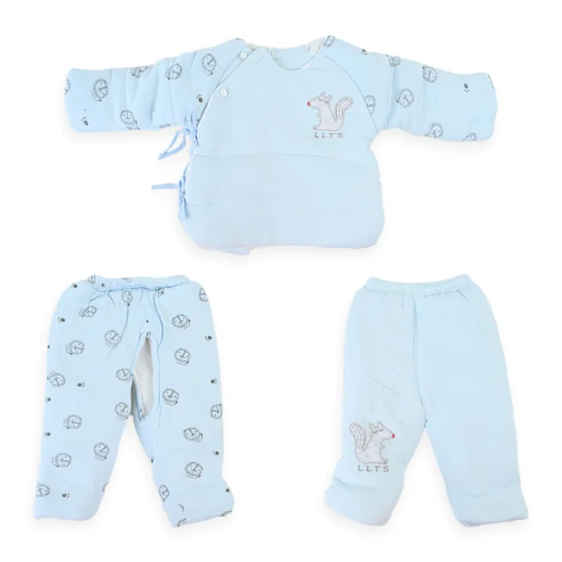Tiny Squirrel Quilted Pajama Shirt