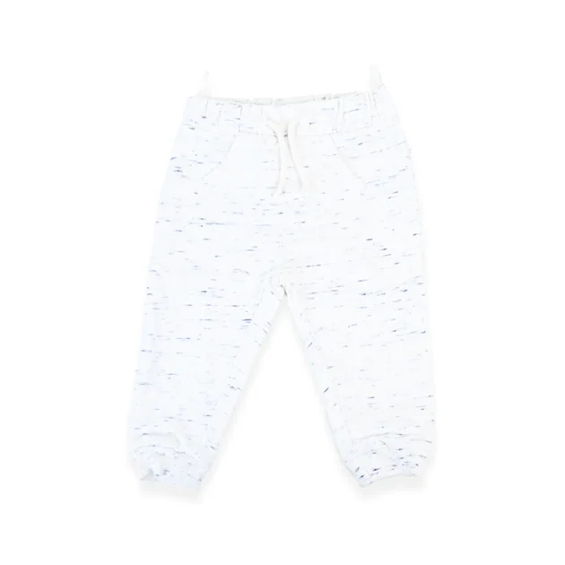 White Milange Lite Fleece Pajama