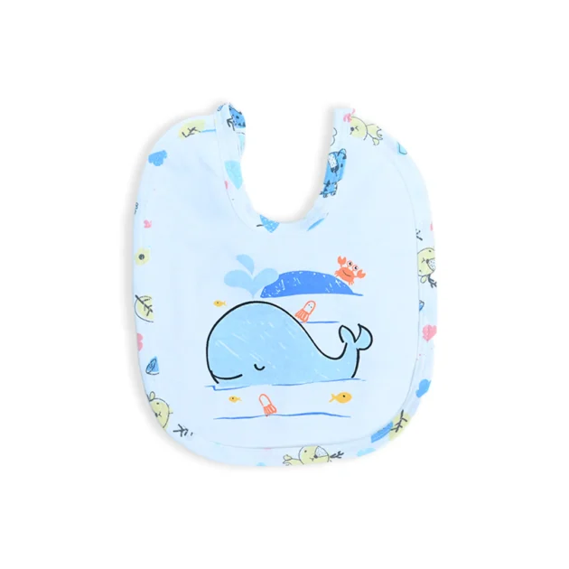 Dolphin Cotton Washable Bib - Image 2