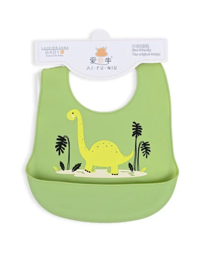 Dino Land Baby Silicone Bib