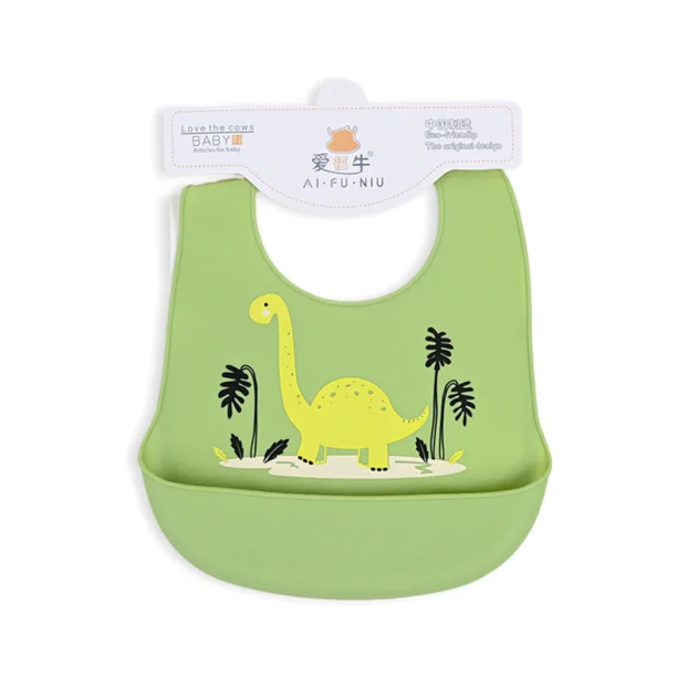 Dino Land Baby Silicone Bib