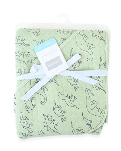 Dino Quilted Hooded Wrapping Sheet