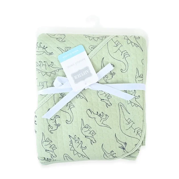 Dino Quilted Hooded Wrapping Sheet
