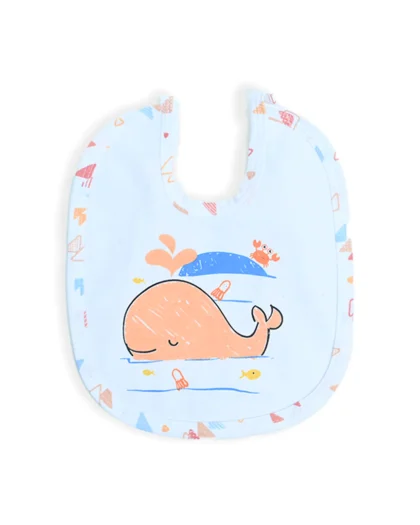 Dolphin Cotton Washable Bib