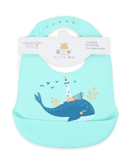 Dolphin silicone Bib