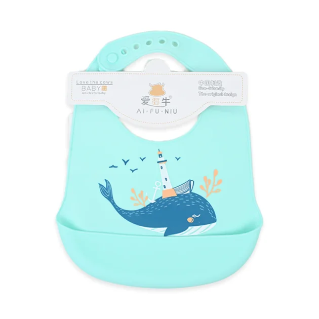 Dolphin silicone Bib