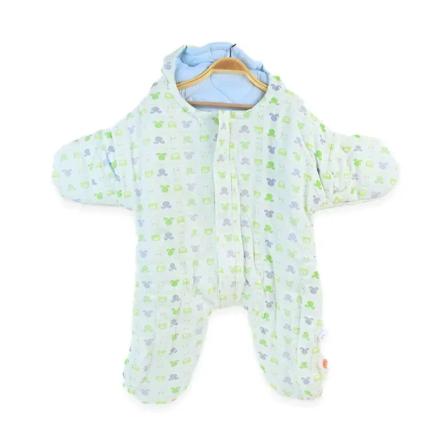 Green Bunny Bear Sleep Romper