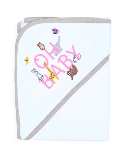 Happy Zoo Hooded Wrapping Sheet