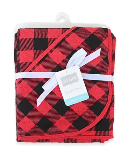 Red Check Quilted Wrapping Sheet