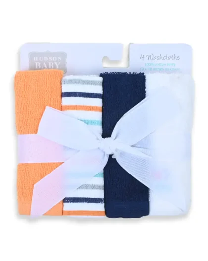 Tiny Fish 4 Piece Face Towel