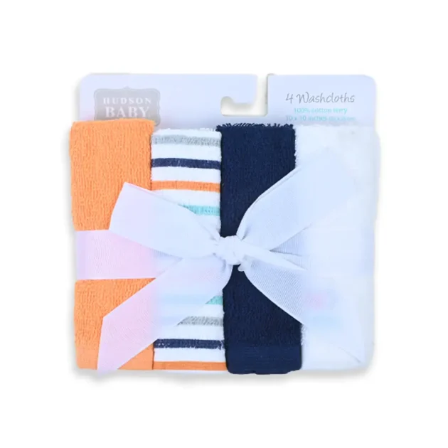 Tiny Fish 4 Piece Face Towel