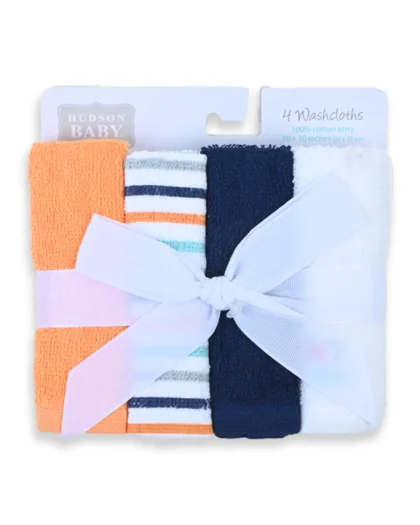Tiny Fish 4 Piece Face Towel