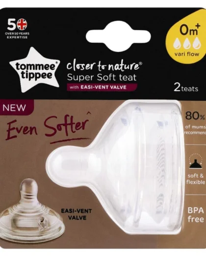 Tommee Tippee Closer To Nature Vari Flow Super Soft Teats